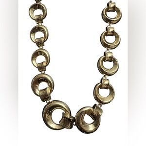 Vintage chunky gold chain with toggle clasps and adjustable 18” to 21”